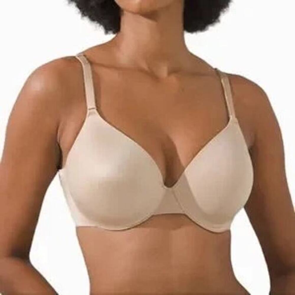 Soma Vanishing Back Full Coverage Womens Size 36DD Beige Comfort Everyday Tan